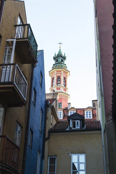 Centrum van de stad van Warschau, Polen — Stok fotoğraf