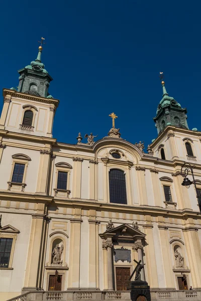 Chiesa di Santa Croce (Kosciol Swietego Krzyza), Varsavia, Polonia — Foto Stock