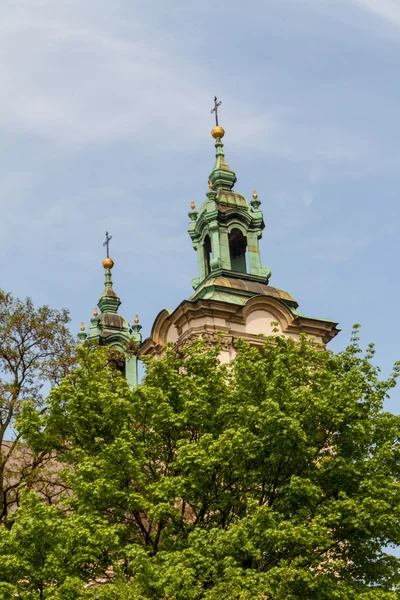 Cathedral in old town of Cracow — Stock Photo, Image