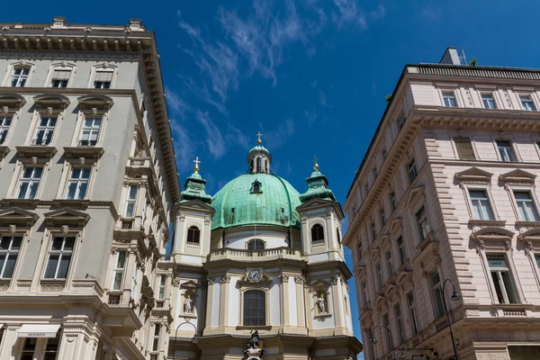Vienna, Oostenrijk - beroemde peterskirche (Sint-Pieterskerk) — Stockfoto