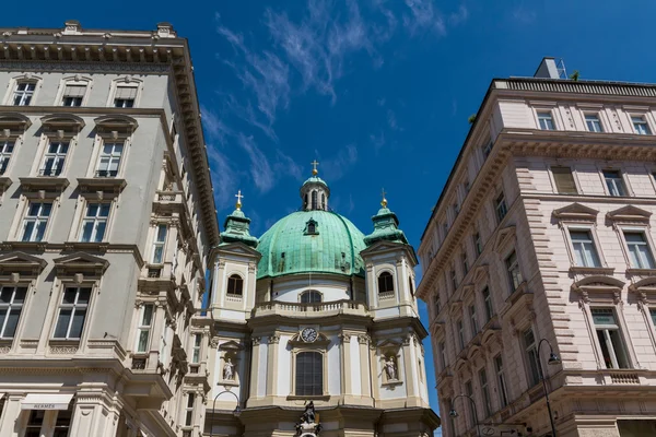 Vienna, Avusturya - ünlü peterskirche (Aziz peter Kilisesi) — Stok fotoğraf