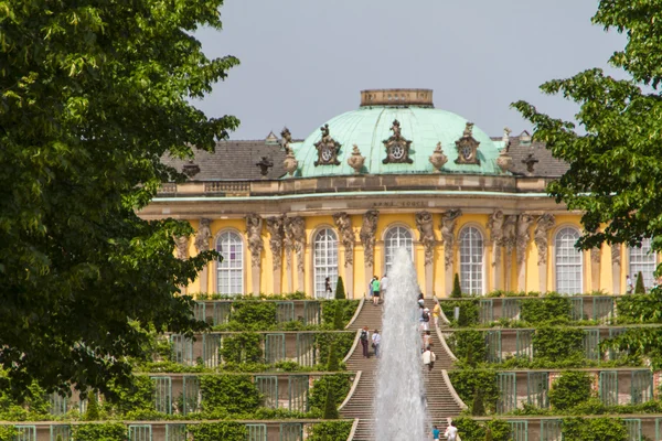 Schloss sanssouci w Poczdamie, Niemcy — Zdjęcie stockowe