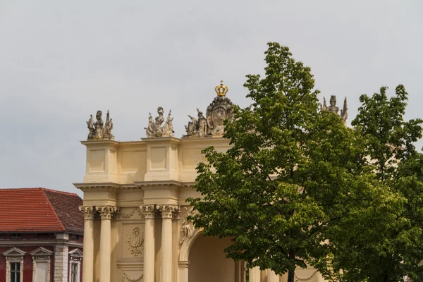 勃兰登堡门从波茨坦，柏林，德国 — 图库照片