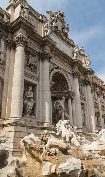 Fountain di Trevi - as fontes mais famosas de Roma no mundo. I — Fotografia de Stock