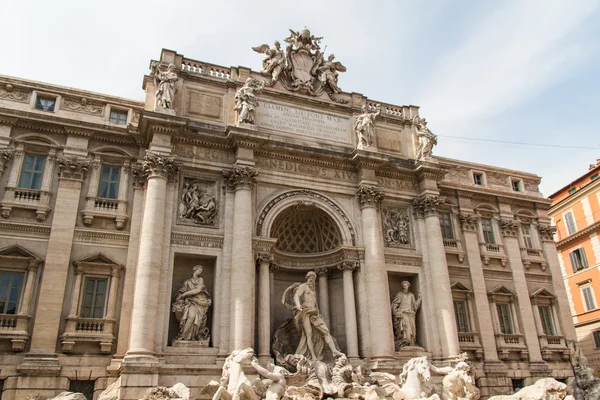 Fountain di Trevi - most famous Rome's fountains in the world. I — Stock Photo, Image