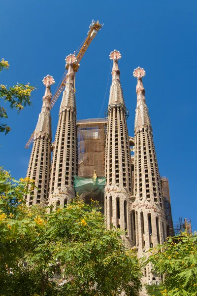 Barcelona, Španělsko-25. června: sagrada familia 25 června 2012: la — Stock fotografie