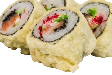 Japon mutfağı-Tempura Maki Sushi (Deep Fried sa ve yapılan rulo