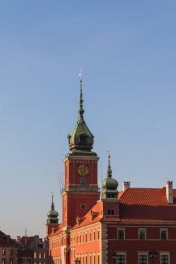 Varşova, Polonya. eski şehir - ünlü royal castle. UNESCO dünya onu