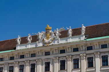 Hofburg Sarayı ve anıt. Vienna.Austria.
