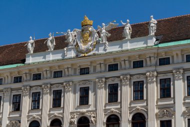 Hofburg Sarayı ve anıt. Vienna.Austria.
