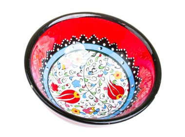 boş kase üzerinde beyaz izole