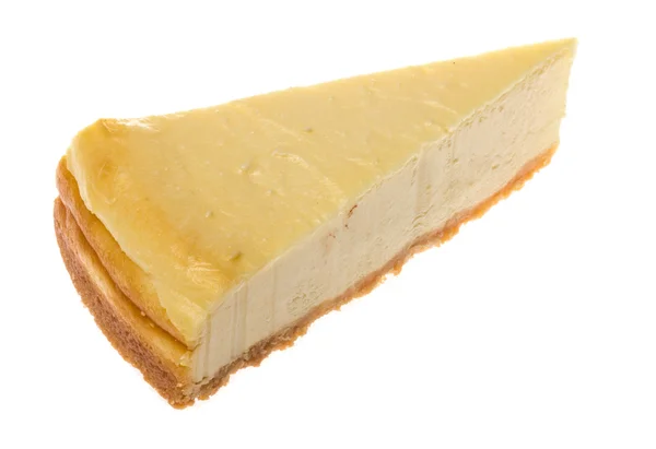 Cheesecake isolato su sfondo bianco — Foto Stock
