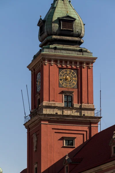 Varşova, Polonya. eski şehir - ünlü royal castle. UNESCO dünya onu