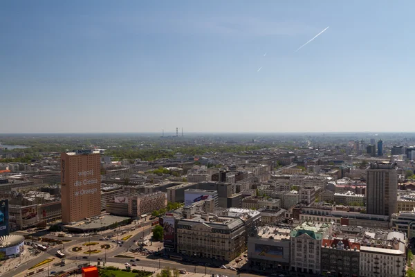 Skyline de Varsovie avec des tours de scie — Photo