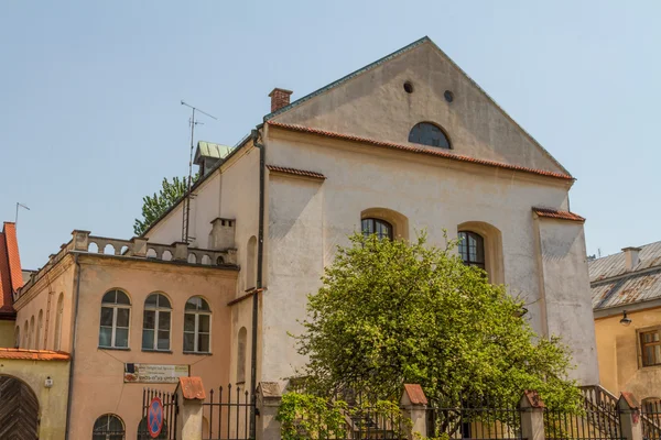 Antigua sinagoga Izaaka en el distrito Kazimierz de Cracovia, Polonia —  Fotos de Stock