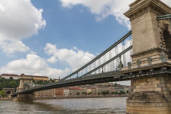 Łańcuch most w Budapeszcie, Węgry — Zdjęcie stockowe