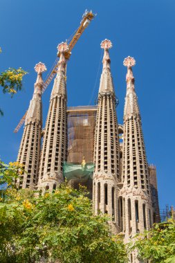 Barcelona, İspanya-25 Haziran: sagrada familia 25 Haziran 2012: la