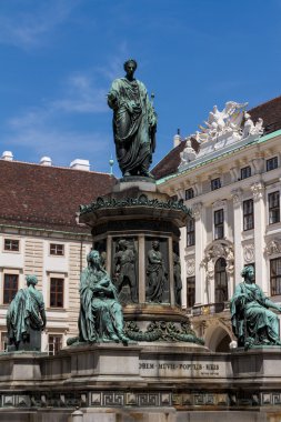 Hofburg Sarayı ve anıt. Vienna.Austria.