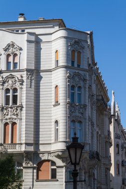 tipik binalar 19. yüzyıl budape buda castle bölgesinde