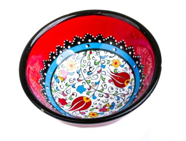 boş kase üzerinde beyaz izole