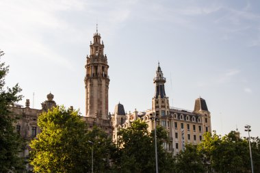 Eski güzel mimari Barcelona (İspanya)