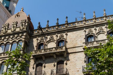 Eski güzel mimari Barcelona (İspanya)