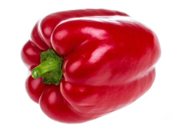 Bright red pepper isolated on white — Stock Photo, Image