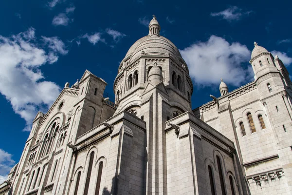 A külső építészeti Sacre Coeur, Montmartre, Párizs, Franciaország — Stock Fotó