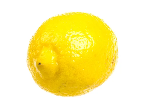 Limões frescos e maduros. Isolado sobre fundo branco — Fotografia de Stock
