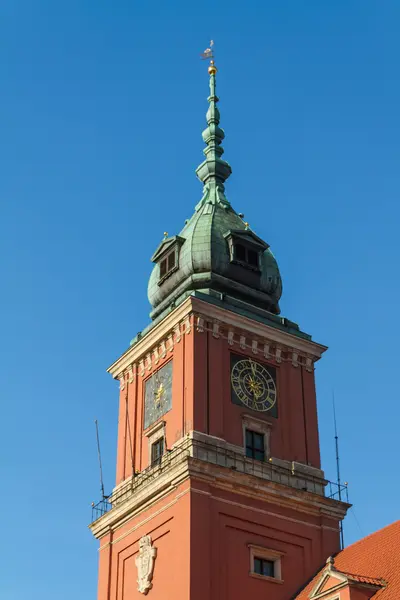 Warszawa, Polska. Stare Miasto - słynny Zamek Królewski. listę Światowego Dziedzictwa UNESCO — Zdjęcie stockowe