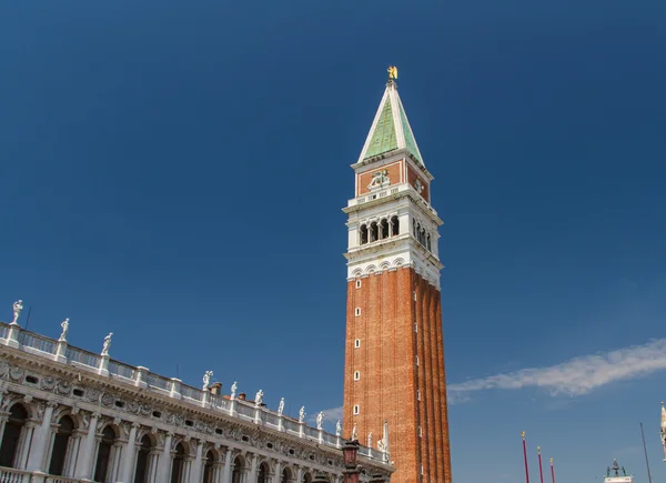 St Mark 's Campanile - Campanile di San Marco in Italian, the bel — стоковое фото