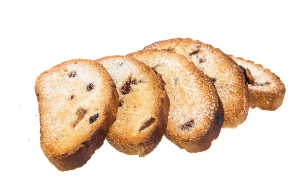 Cookies auf weißem Hintergrund — Stockfoto