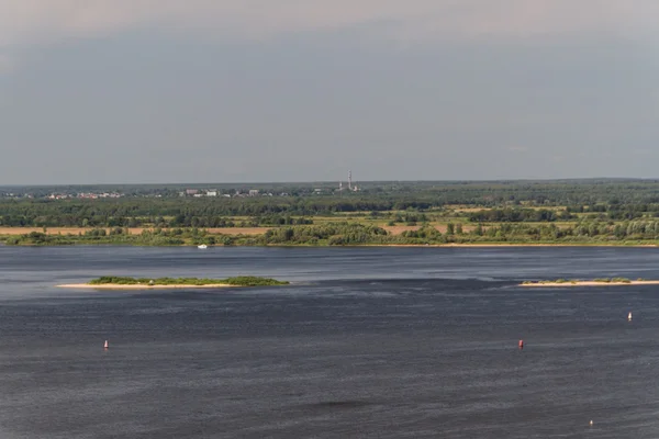 Great view over the Volga River in Nizhny Novgorod, Russia — Stock Photo, Image