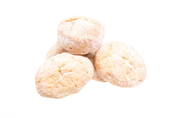 Zoete koekjes geïsoleerd op een witte achtergrond — Stockfoto