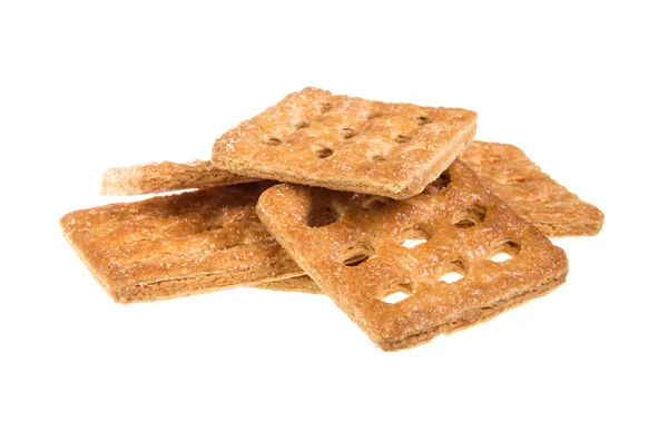 Galletas dulces aisladas sobre un fondo blanco — Foto de Stock