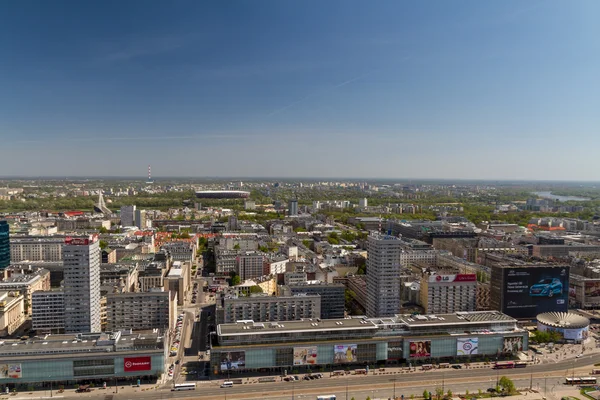 华沙天际线与华沙塔 — 图库照片