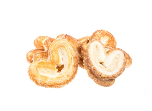 Biscuits sucrés isolés sur fond blanc — Photo