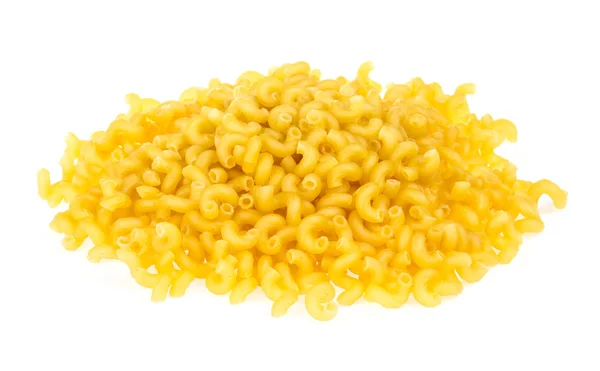 Italian pasta (macaroni) isolated on white background — Stock Photo, Image
