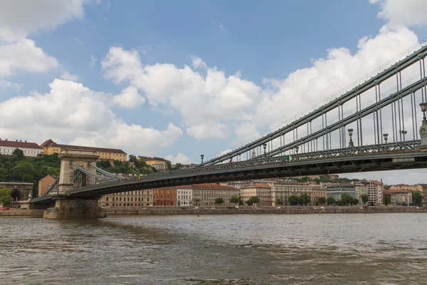 Ketting brug van budapest, Hongarije — Stockfoto