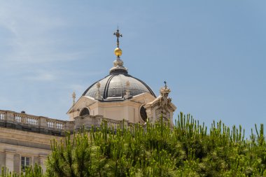 Kraliyet Sarayı'nda madrid İspanya, arka plan mimari