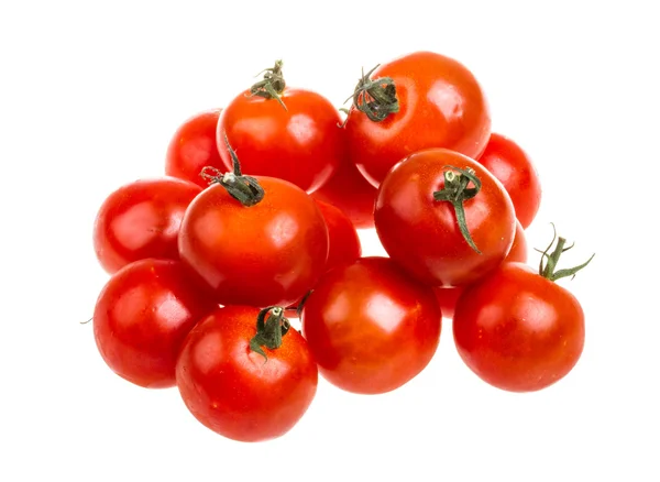 Small cherry tomato on white background close up — Stock Photo, Image