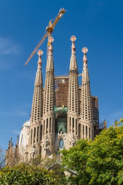 Barcelona, İspanya-25 Haziran: sagrada familia 25 Haziran 2012: la
