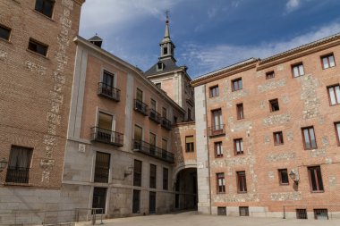Casa de la villa plaza de la villa, madrid, İspanya. CI koltuk