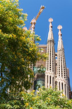 Barcelona, İspanya-25 Haziran: sagrada familia 25 Haziran 2012: la