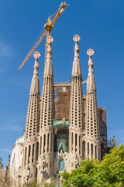 Barcelona, İspanya-25 Haziran: sagrada familia 25 Haziran 2012: la