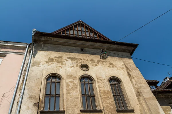 Kraków - unikalna architektura w starej żydowskiej dzielnicy Kazimierza — Zdjęcie stockowe