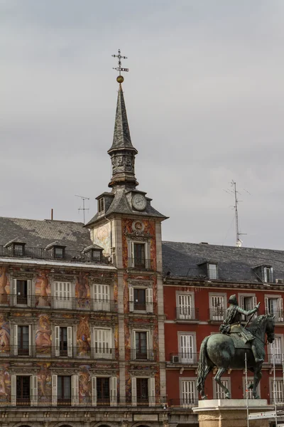 Площі Пласа-Майор в Мадриді, Іспанія — стокове фото