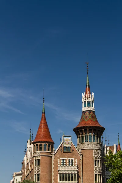 Stará krásná architektura barcelona — Stock fotografie