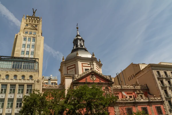 Calle vista en Madrid — Foto de Stock