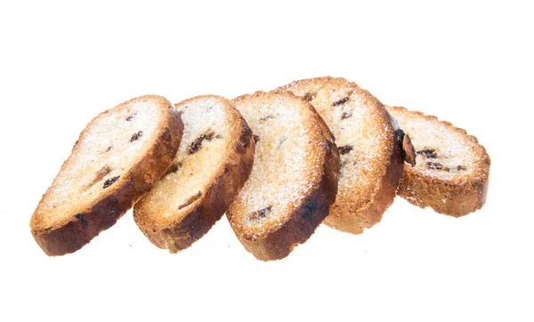 Galletas sobre fondo blanco — Foto de Stock